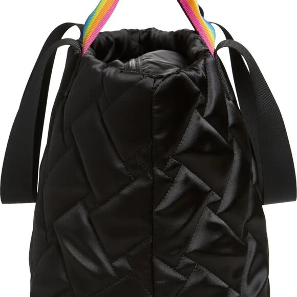 Kurt Geiger London Large Quilted Nylon SHopper Tote Bag Black - Picture 5 of 5